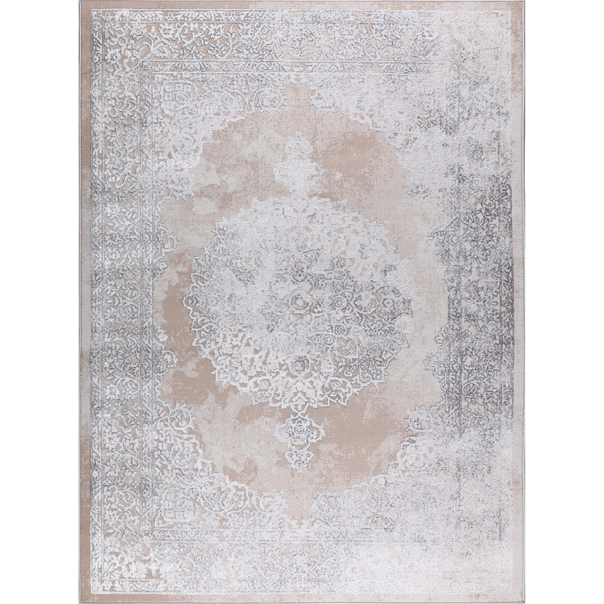 Defne Vintage Oriental Boho Beige/White Rug
