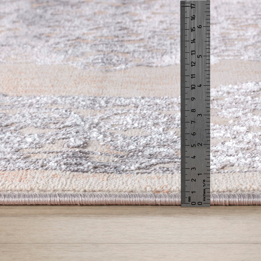 Defne Vintage Oriental Boho Beige/White Rug