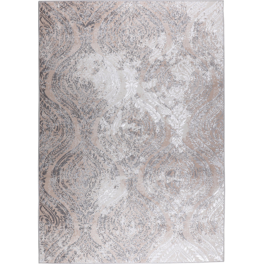 Ingrid Vintage Oriental Boho White/Grey Rug