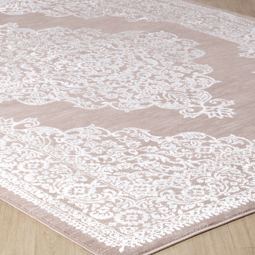 Elin Vintage Oriental Boho Beige/White Rug
