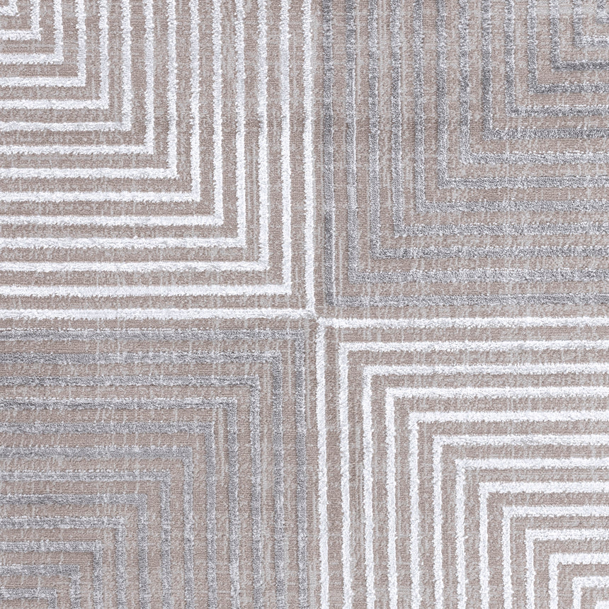 Aitana Scandi Modern Beige/White Rug
