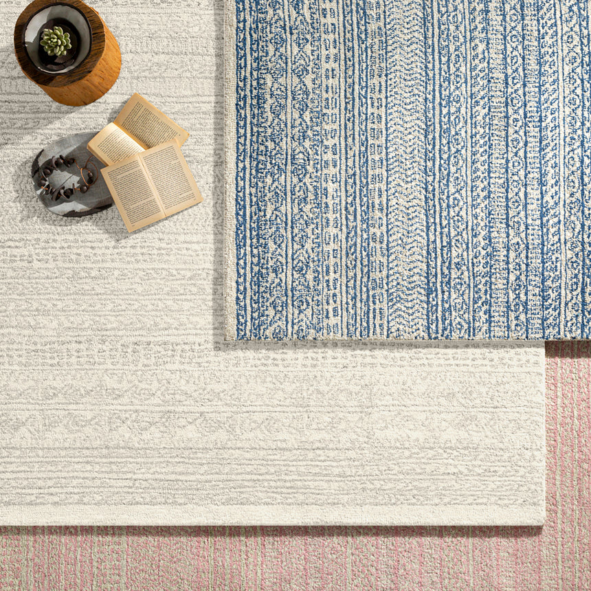 Vaniya Hand-Tufted Global Wool Grey Rug