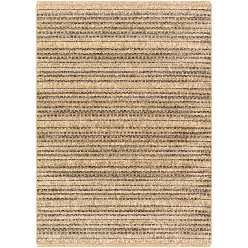 Betsy In- & Outdoor Cottage Jute-Look Brown Striped Rug