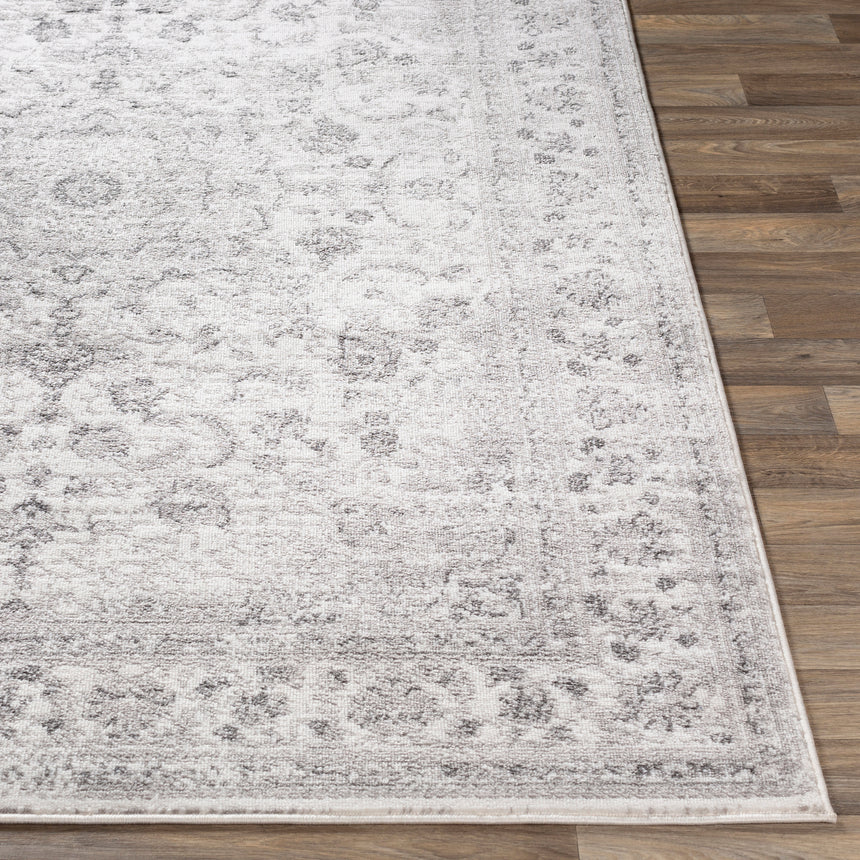 Sanvi Vintage Oriental Boho Light Grey Rug