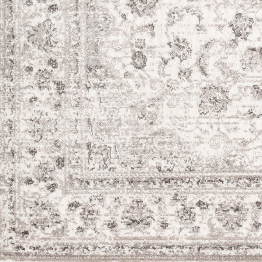 Sanvi Vintage Oriental Boho Light Grey Rug