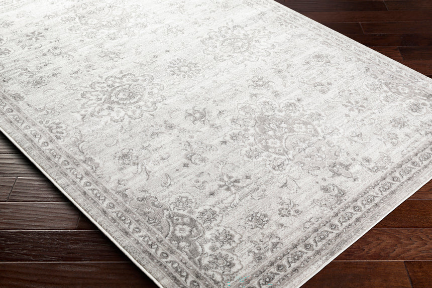 Urmi Vintage Oriental Boho Light Grey Rug