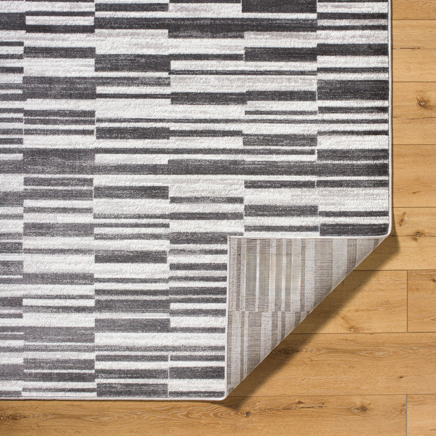 Vartika Scandi Modern Black Rug