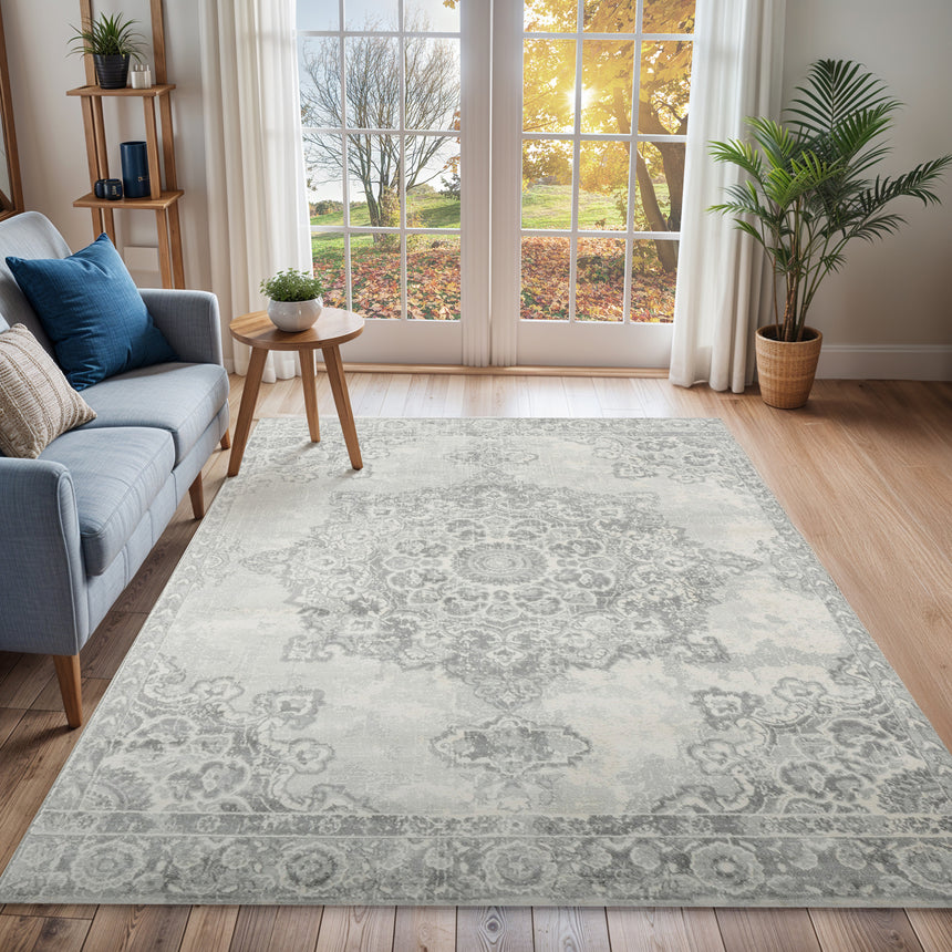 Lola Vintage Oriental Boho Cream Rug