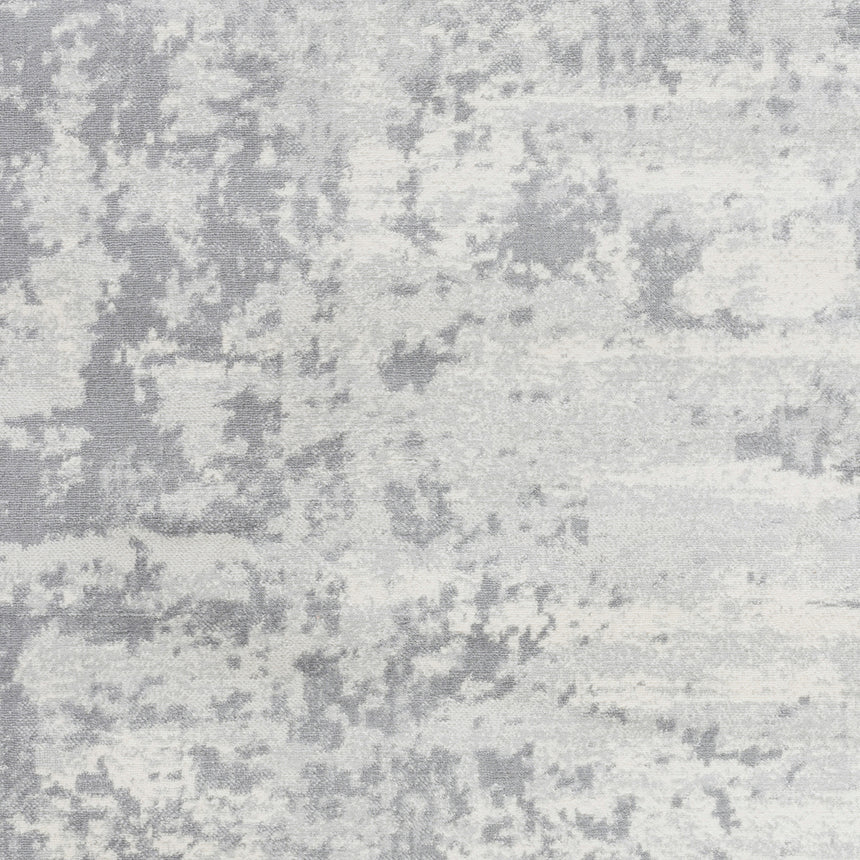 Victoire Abstract Modern Marble Grey/Ivory Rug - Image 8