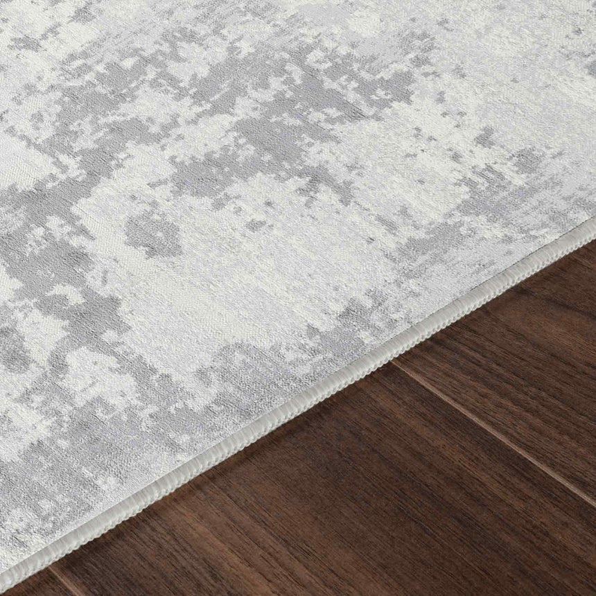 Victoire Abstract Modern Marble Grey/Ivory Rug