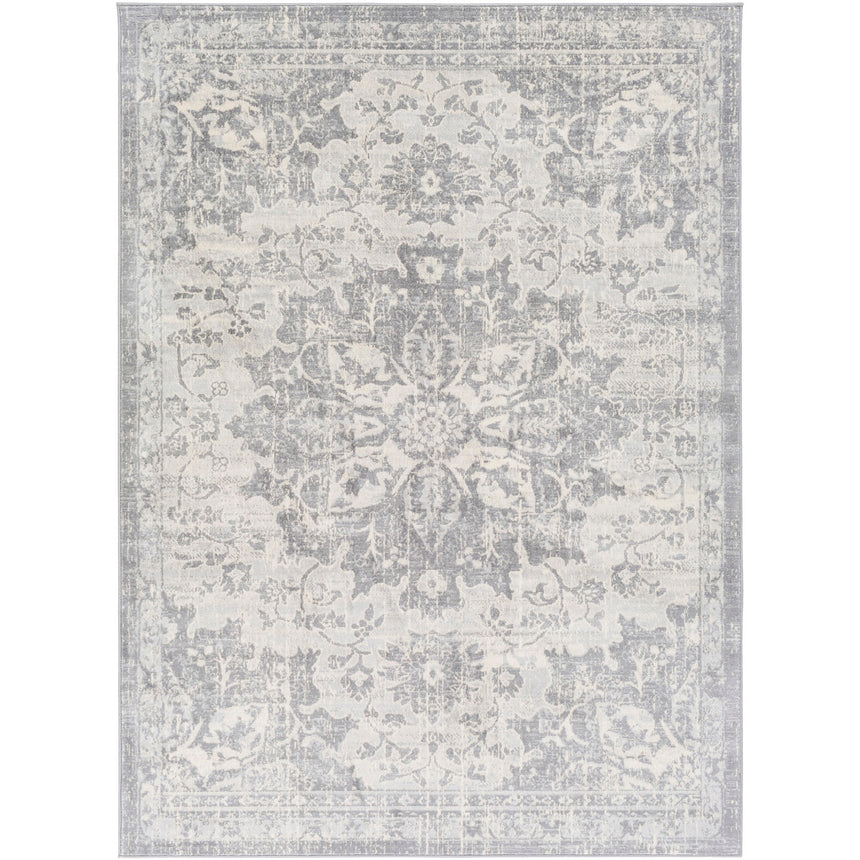 Sage Vintage Oriental Boho Medium Grey Rug