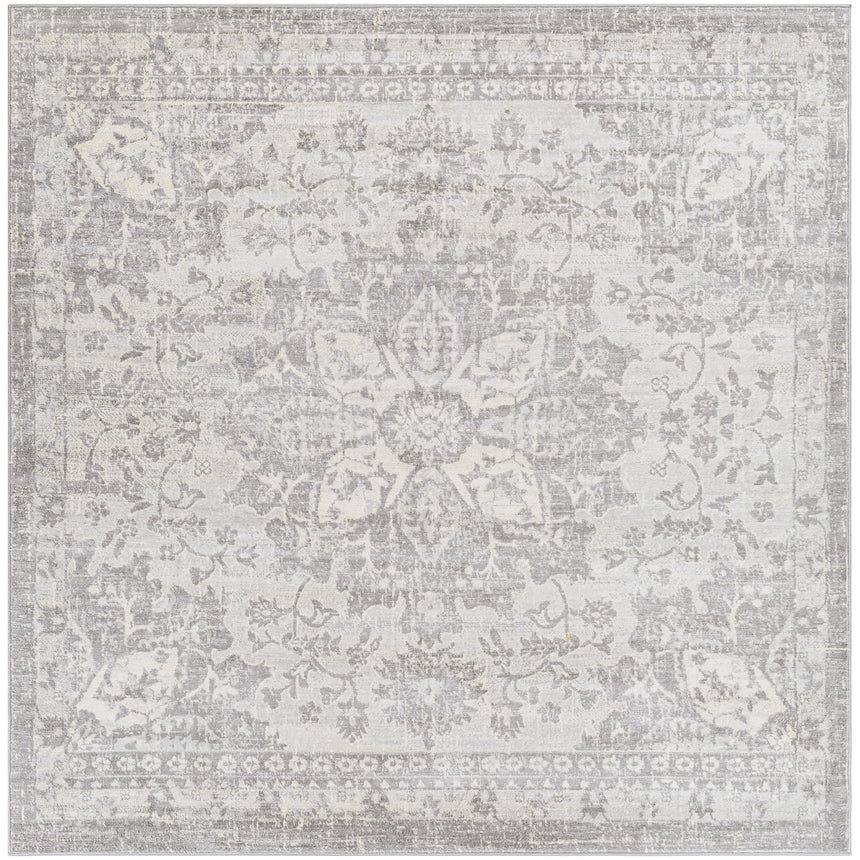 Sage Vintage Oriental Boho Medium Grey Rug