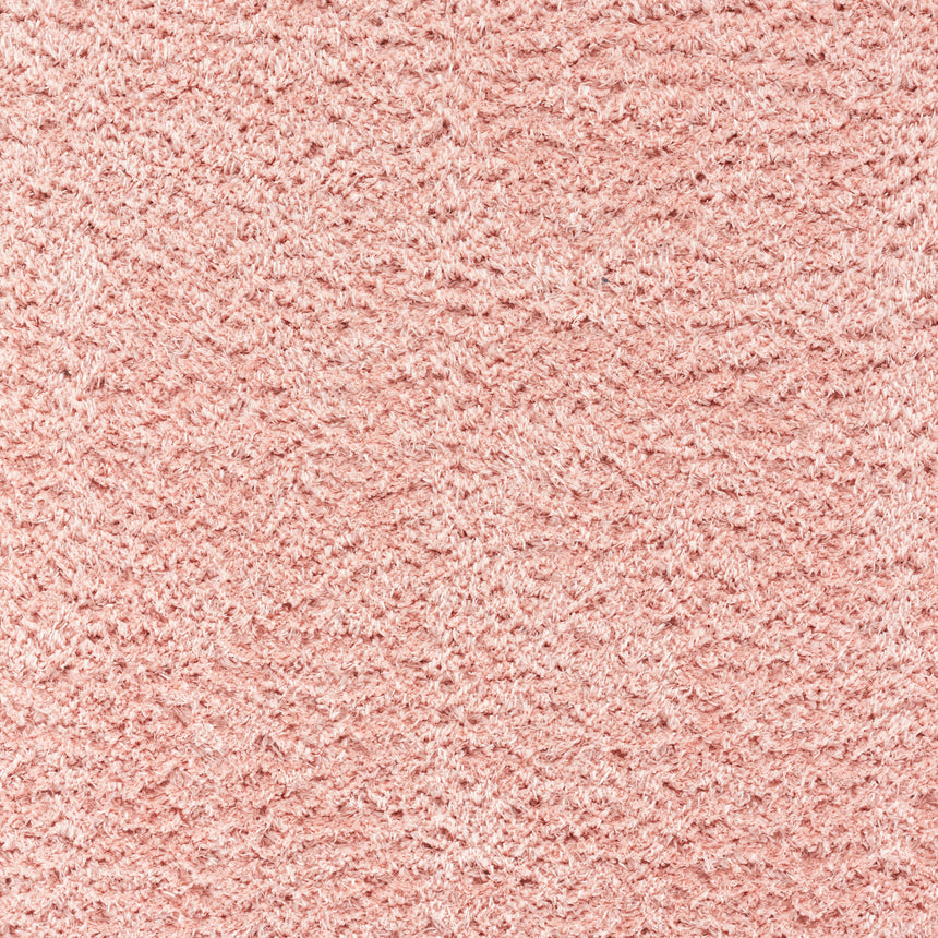 Soso Shaggy Solid Color Plush Pile Pink Rug