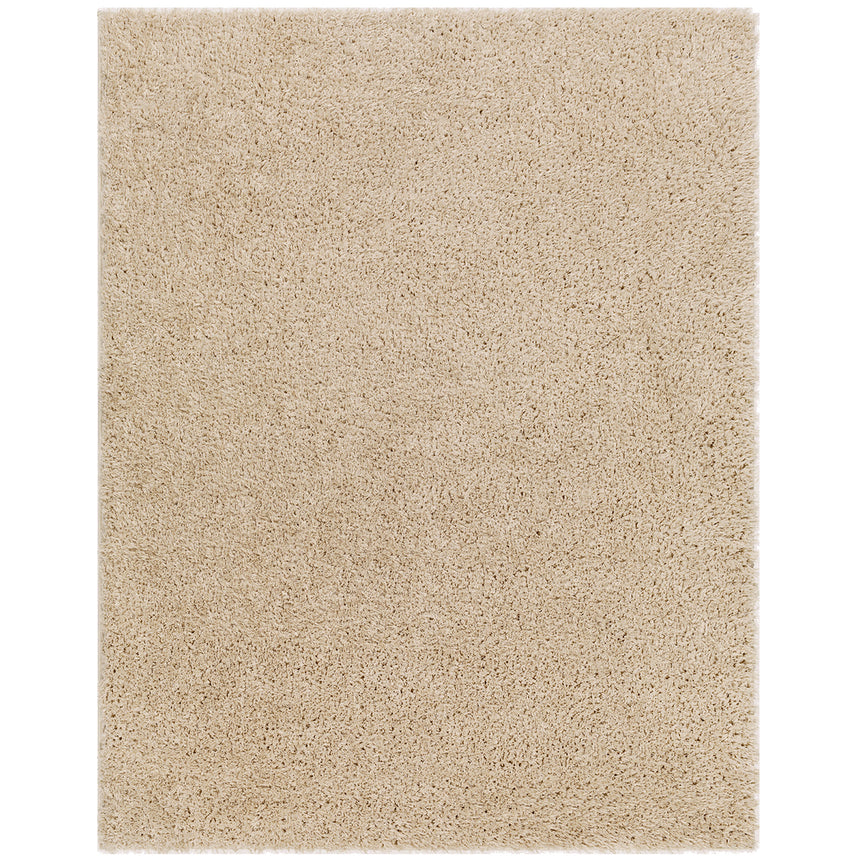 Soso Shaggy Solid Color Plush Pile Beige Rug
