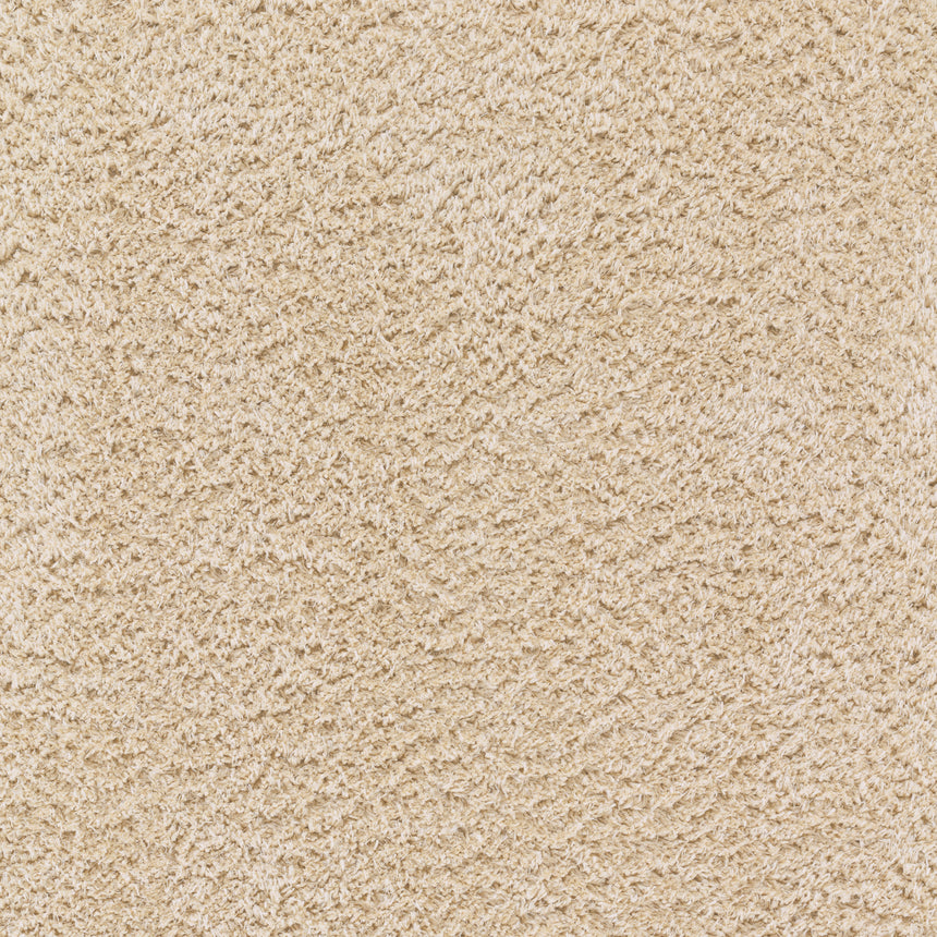 Soso Shaggy Solid Color Plush Pile Beige Rug