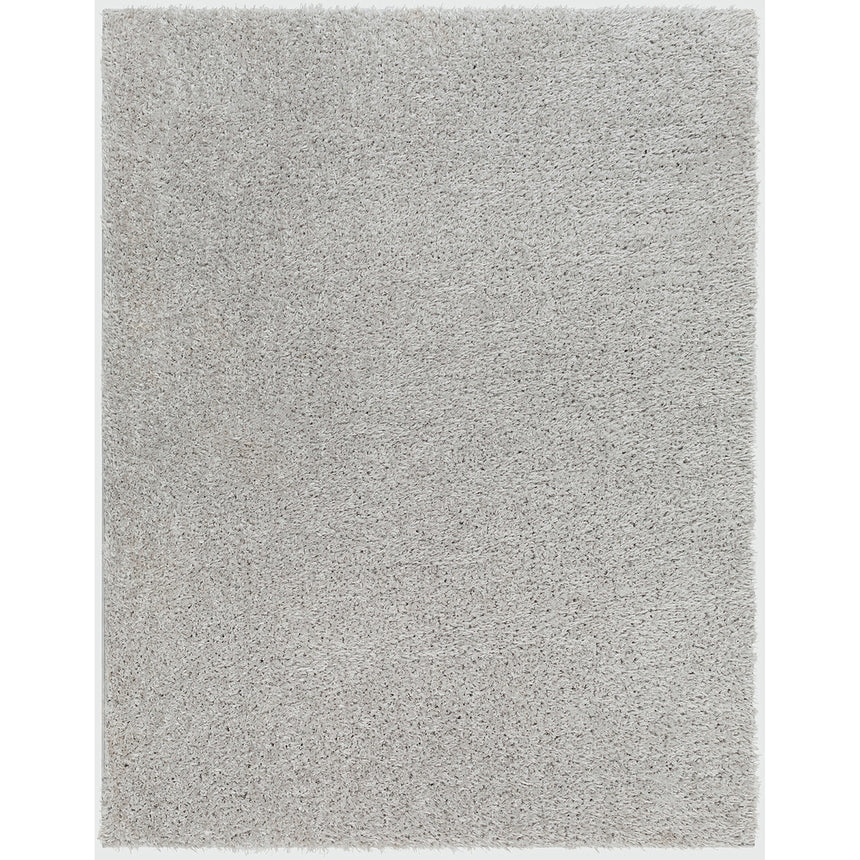 Soso Shaggy Solid Color Plush Pile Light Grey Rug