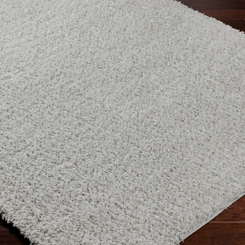 Soso Shaggy Solid Color Plush Pile Light Grey Rug