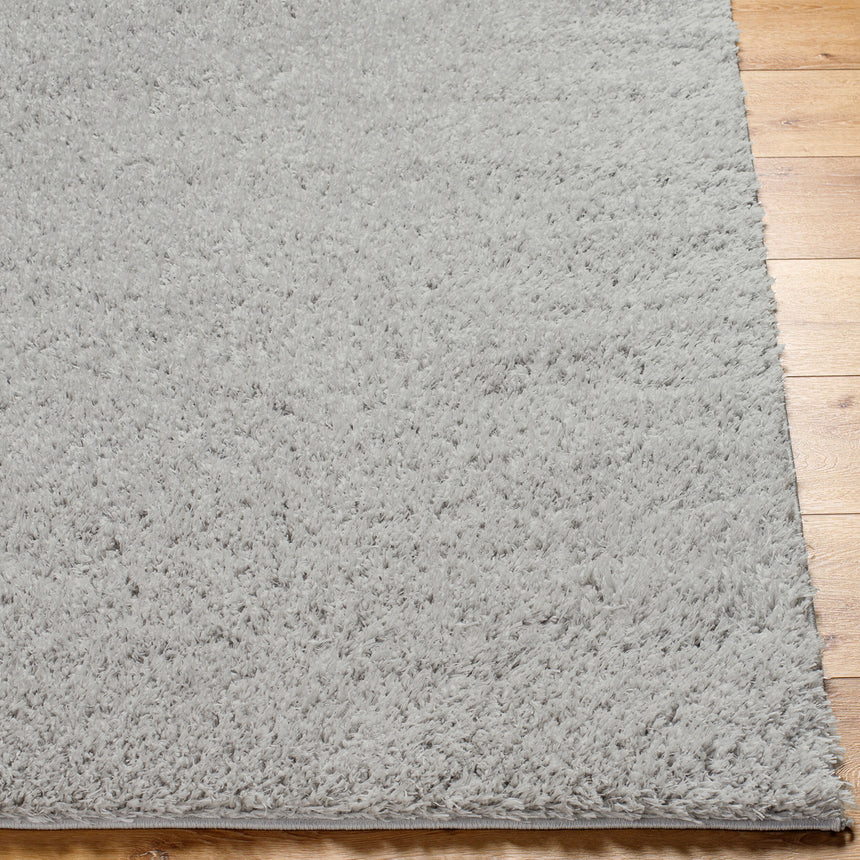 Soso Shaggy Solid Color Plush Pile Light Grey Rug