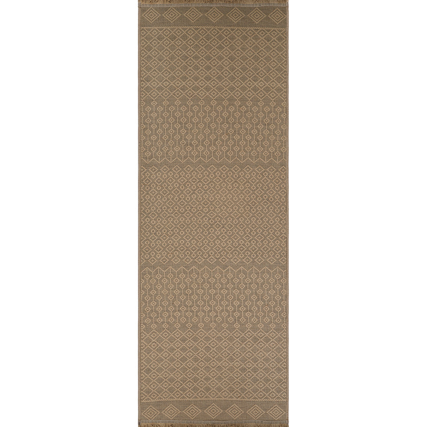 Kashvi Cottage Tan Machine Washable Jute Rug