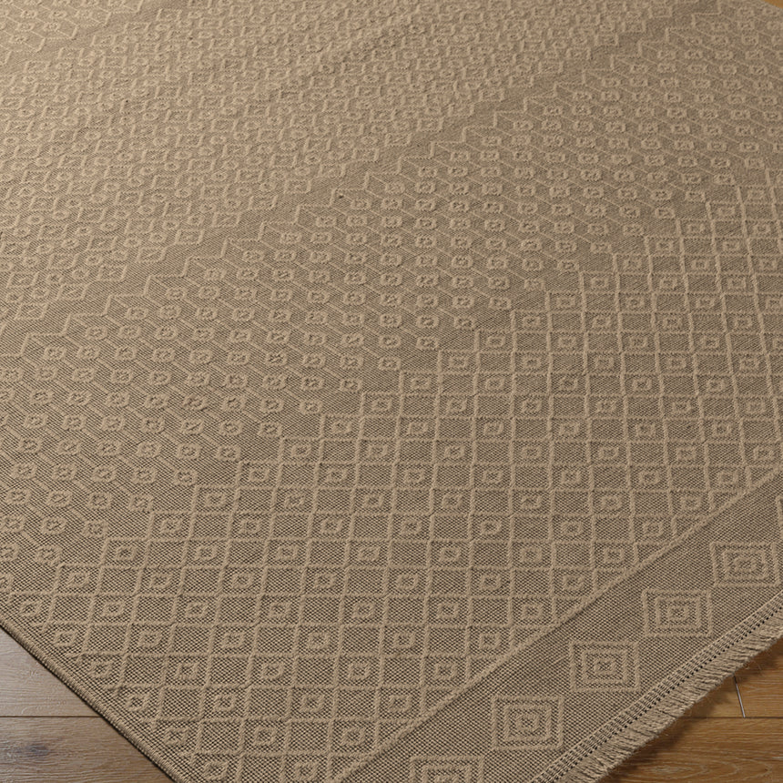 Kashvi Cottage Tan Machine Washable Jute Rug