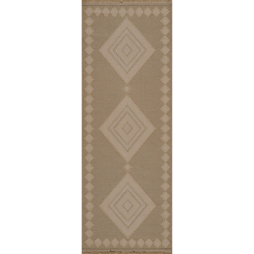 Keyuri Cottage Tan/Light Beige Machine Washable Jute Rug