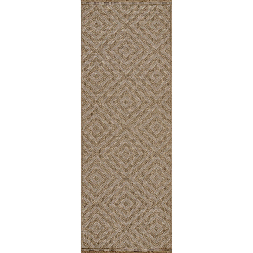 Chardy Cottage Tan/Light Beige Machine Washable Jute Rug