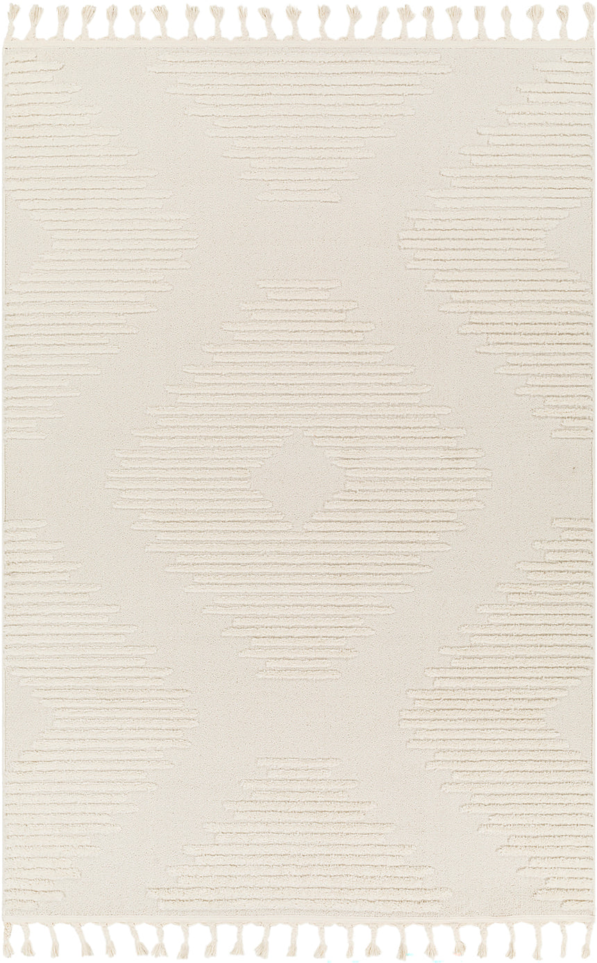 Sloan Berber Global High Pile Ivory Rug