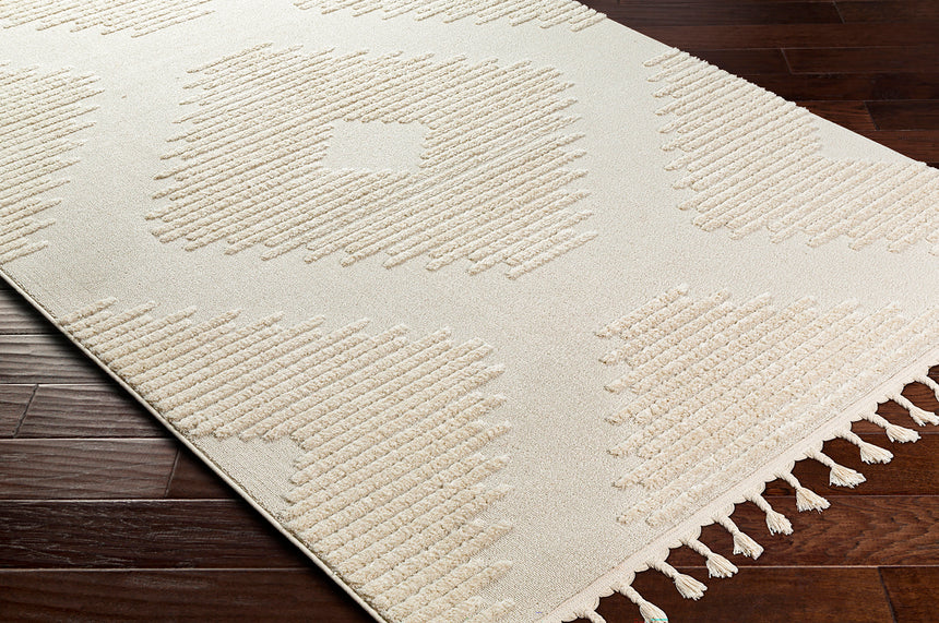 Sloan Berber Global High Pile Ivory Rug