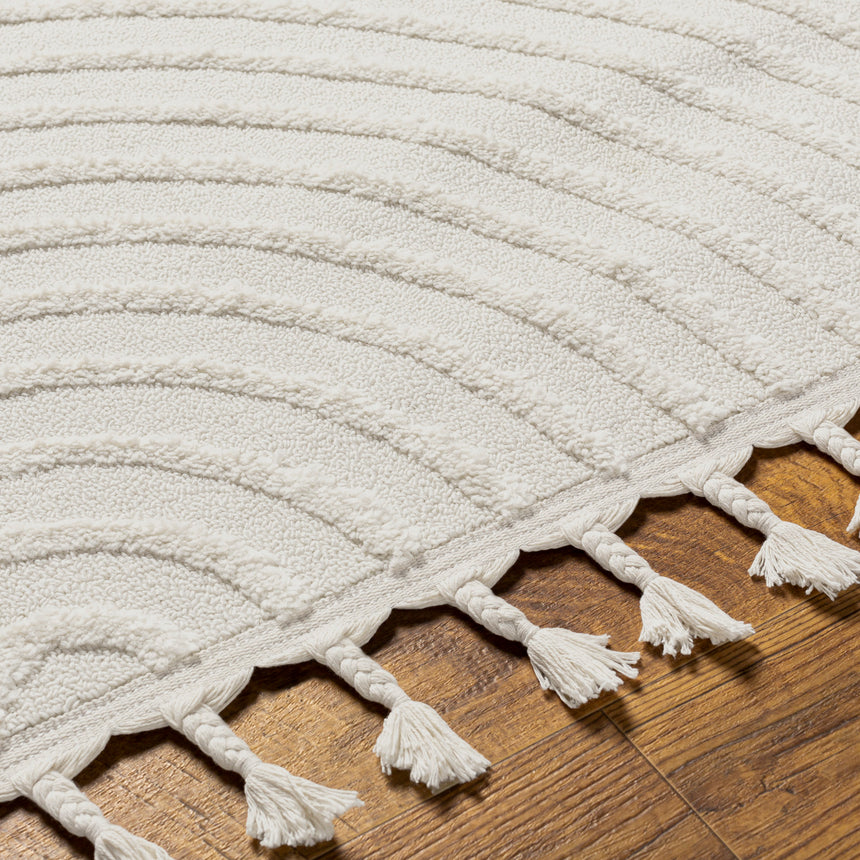 Matilda Scandi Geometric High Pile Ivory Rug