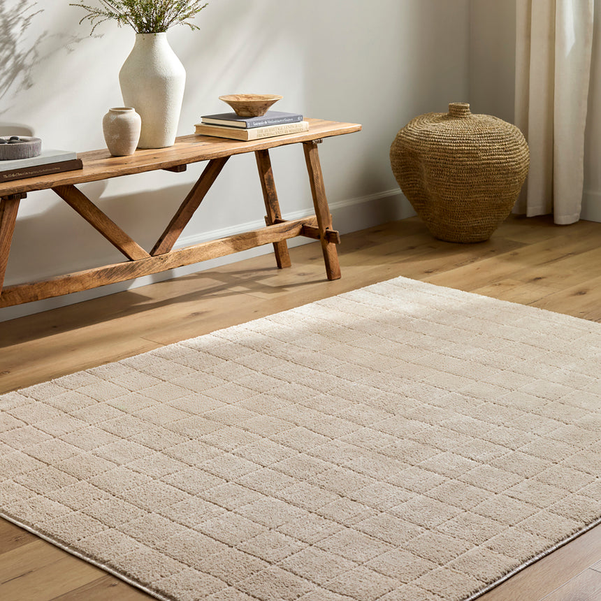 Cascade Our Pnw Home x Livabliss Scandi High Pile Light Beige/Light Brown Rug