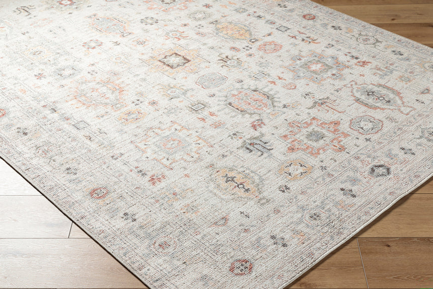 Spokane Our Pnw Home x Livabliss Vintage Oriental Boho Ivory/Rust Rug
