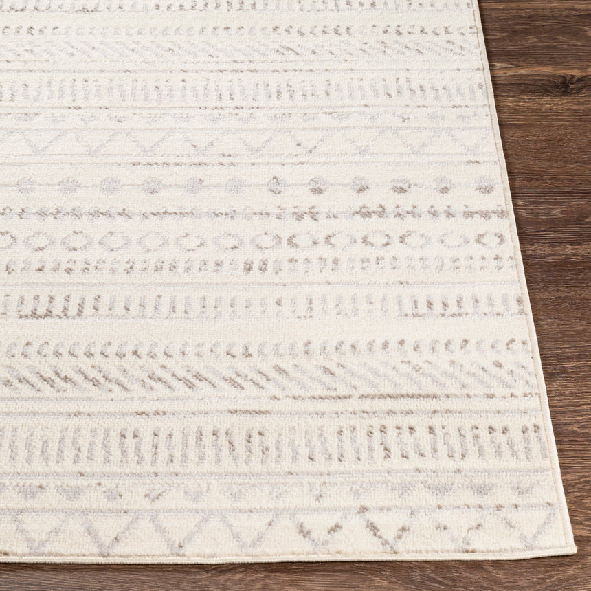 Marwa Scandi Geometric Light Grey Rug