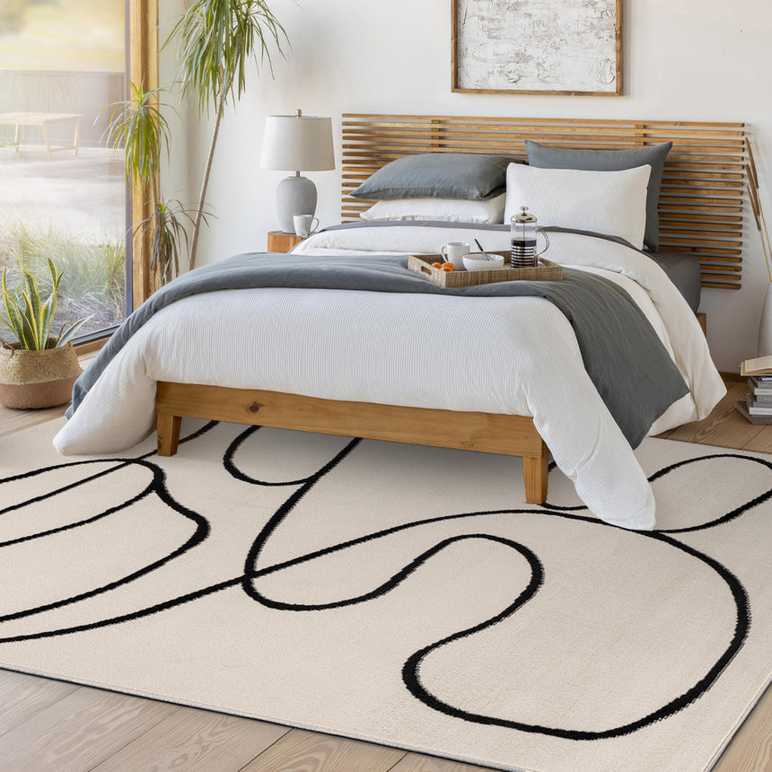 Lylou Scandi Modern Beige Rug