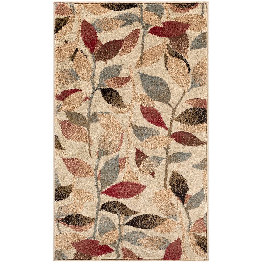 Damali Scandi Modern Dark Red Rug - Image 1
