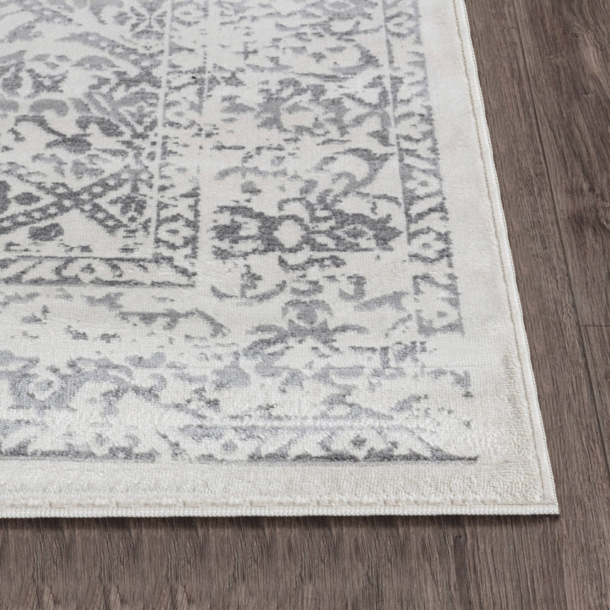 Margaux Vintage Oriental Boho Grey/Ivory Rug