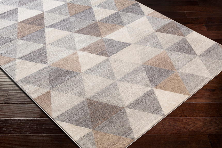 Katherine Scandi Geometric Medium Grey Rug