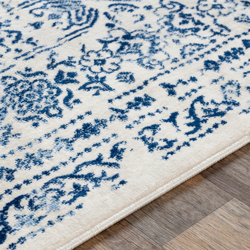 Vicky Vintage Oriental Boho Dark Blue Rug