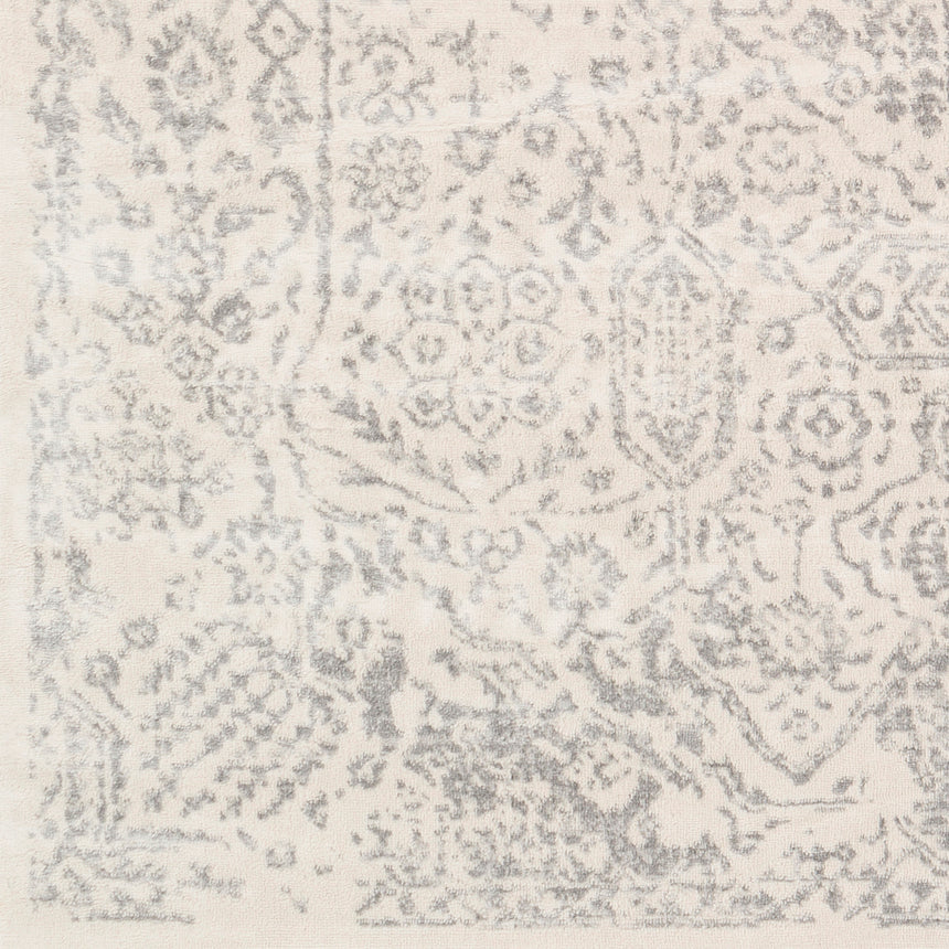 Hindah Vintage Oriental Boho Medium Grey Rug