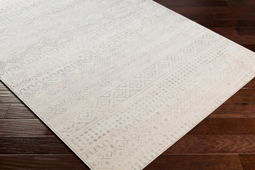 Induja Berber Modern High Pile Cream Rug