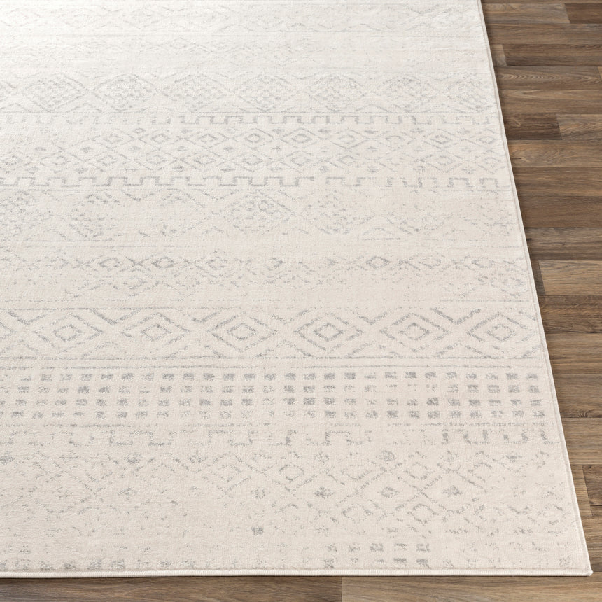 Induja Berber Modern High Pile Cream Rug