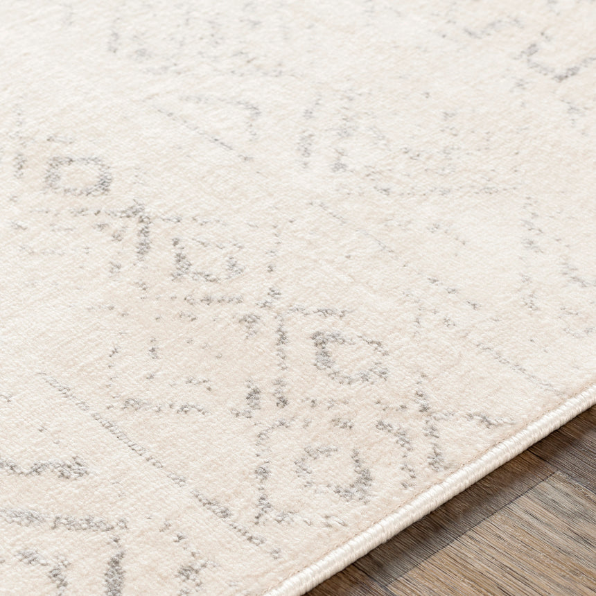 Induja Berber Modern High Pile Cream Rug