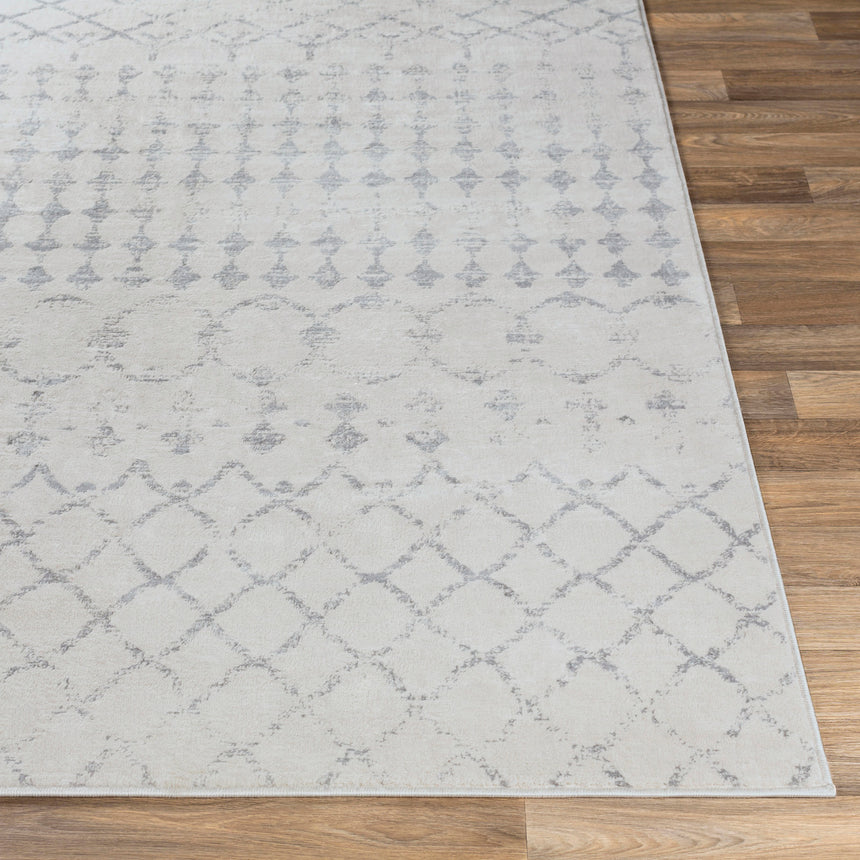 Sofia Berber Geometric High Pile Cream Rug