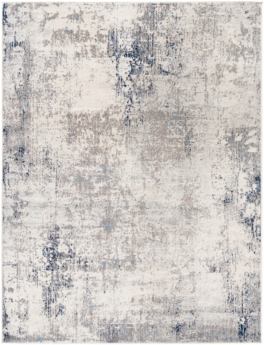 Lopika Abstract Modern Marble Grey Rug