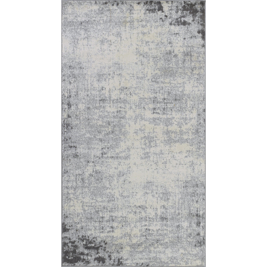 Alix Abstract Modern Marble Charcoal Rug