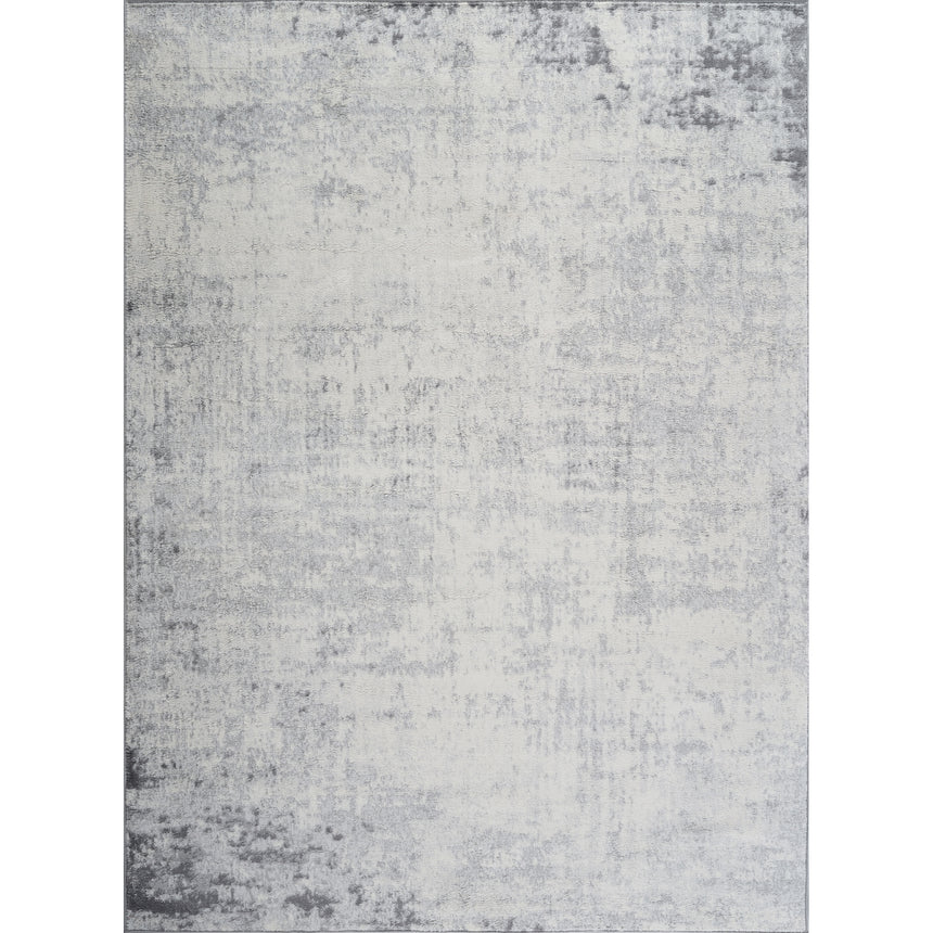 Alix Abstract Modern Marble Charcoal Rug