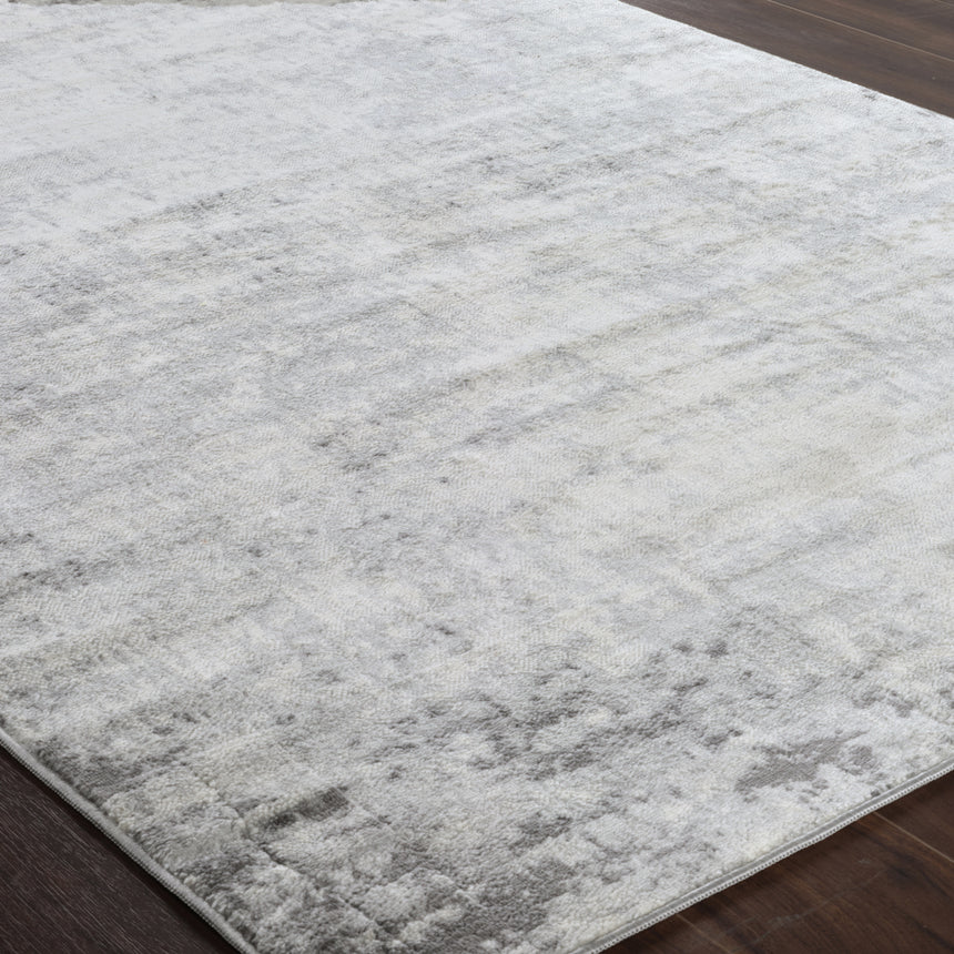 Alix Abstract Modern Marble Charcoal Rug