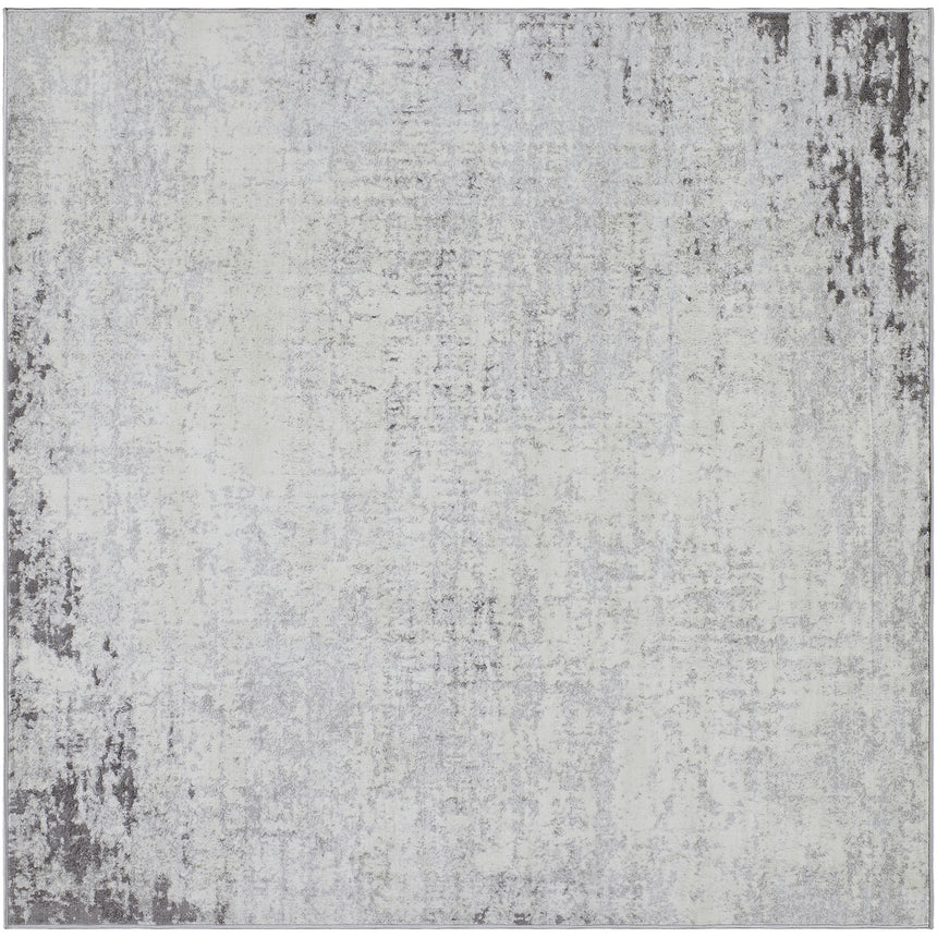 Alix Abstract Modern Marble Charcoal Rug