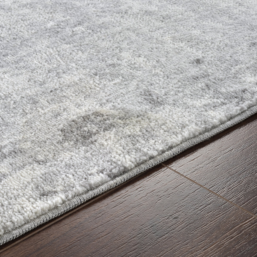 Alix Abstract Modern Marble Charcoal Rug