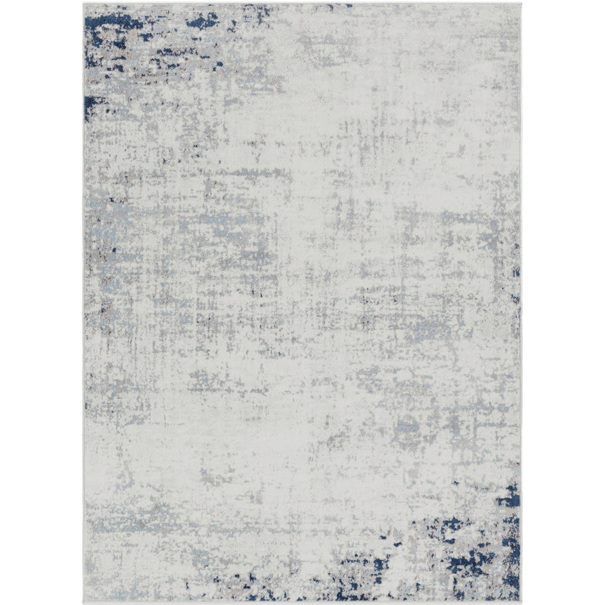 Alix Modern Marble Dark Blue Rug