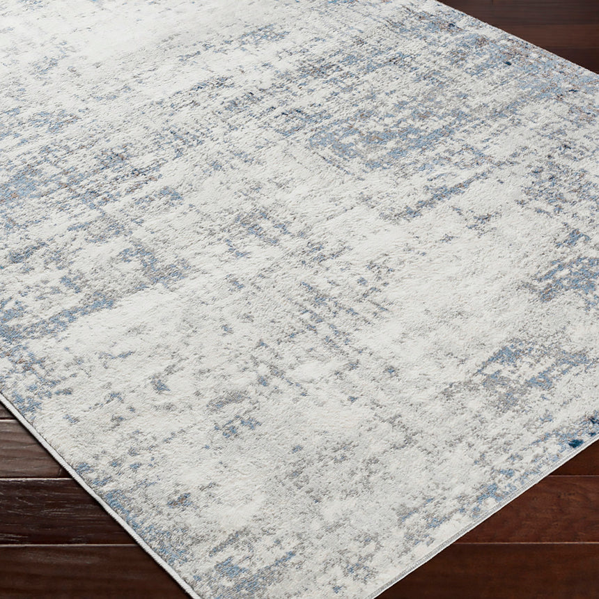 Alix Modern Marble Dark Blue Rug